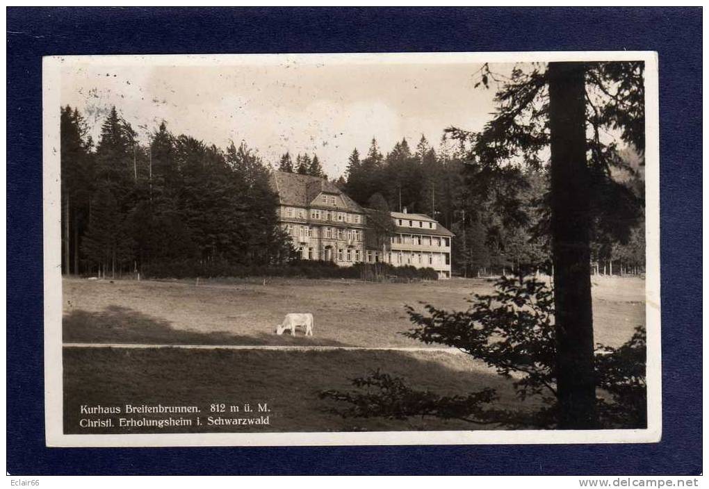 Achern Breitenbrunnen Kurhaus Erholungsheim Cpa   1937 - Achern