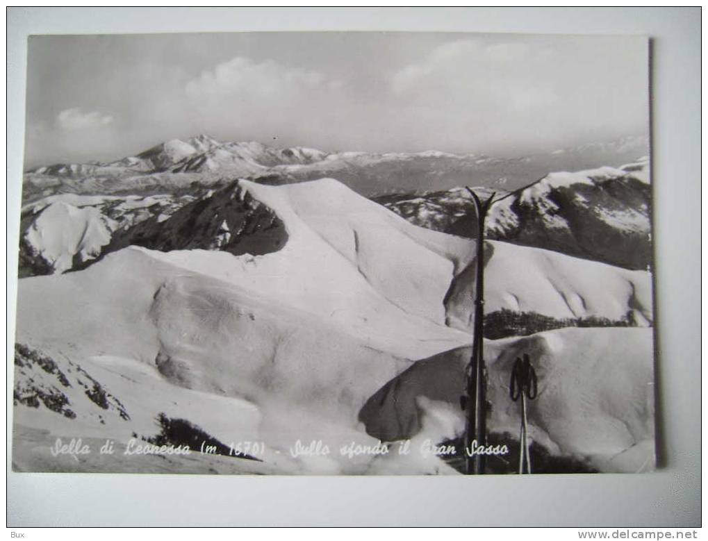 SELLA DI LEONESSA   SCI SKI  GRAN SASSO  RIETI  LAZIO   VIAGGIATA  COME DA FOTO A2 - Rieti