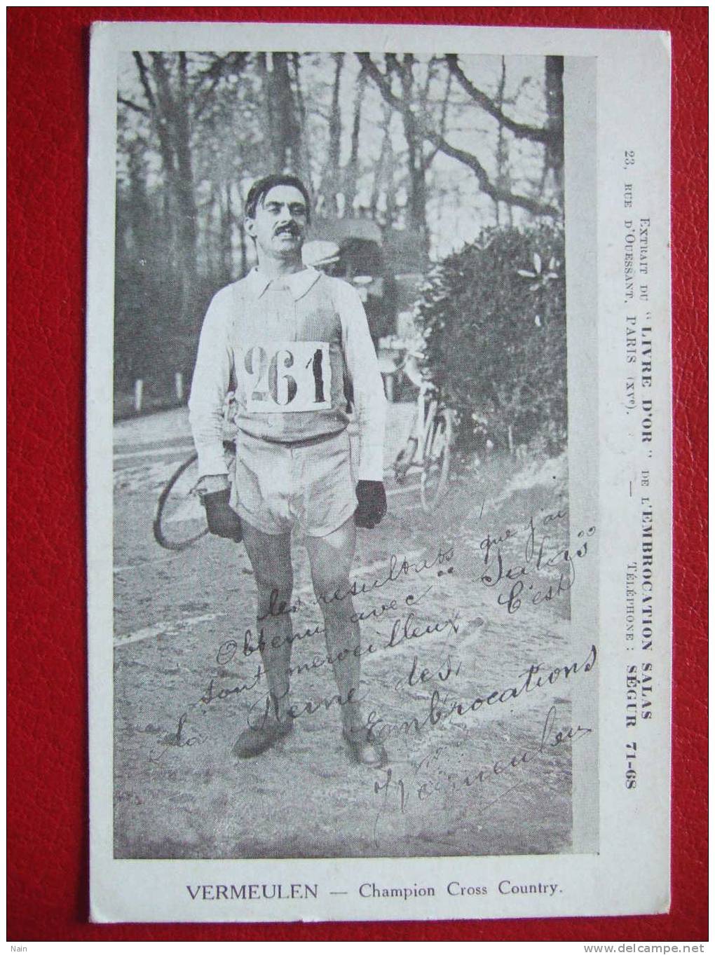 SPORTS - CROSS COUNTRY - VERMEULEN - CHAMPION DE CROSS COUNTRY - BELLE CARTE - - Leichtathletik