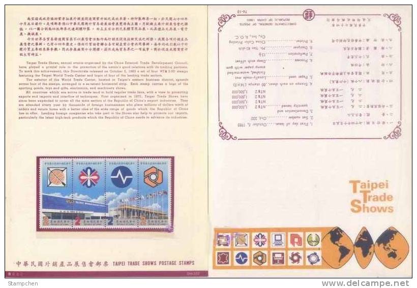 Folder 1985 World Trade Center Stamps Flag Sport Toy Gift Machinery Computer Basketball Archery - Archery