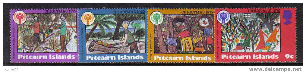 D924 - PITCAIRN , NATALE 1979 N. 185/188  *** - Pitcairn