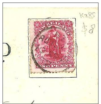 NEW ZEALAND - ROTORUA - A-CLASS POSTMARK ON POSTCARD 1908 - Other & Unclassified