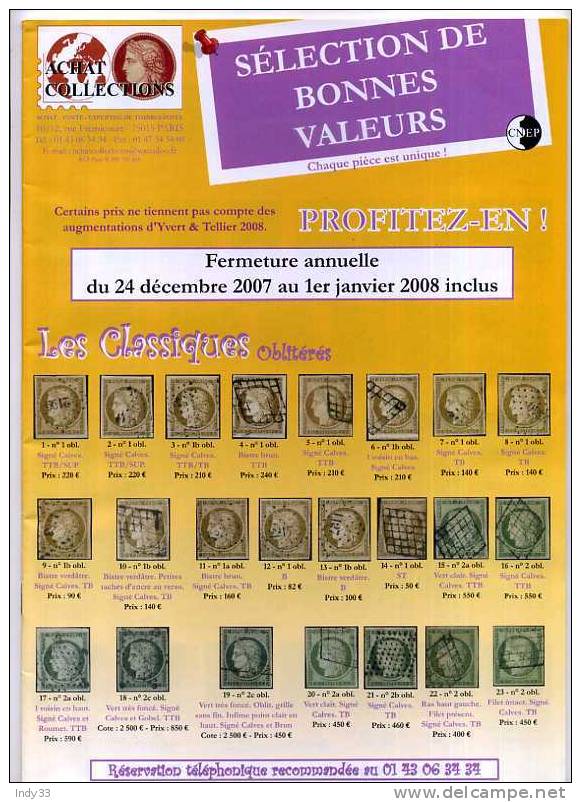 - CATALOGUE ACHAT COLLECTIONS 2008 - Catalogi Van Veilinghuizen