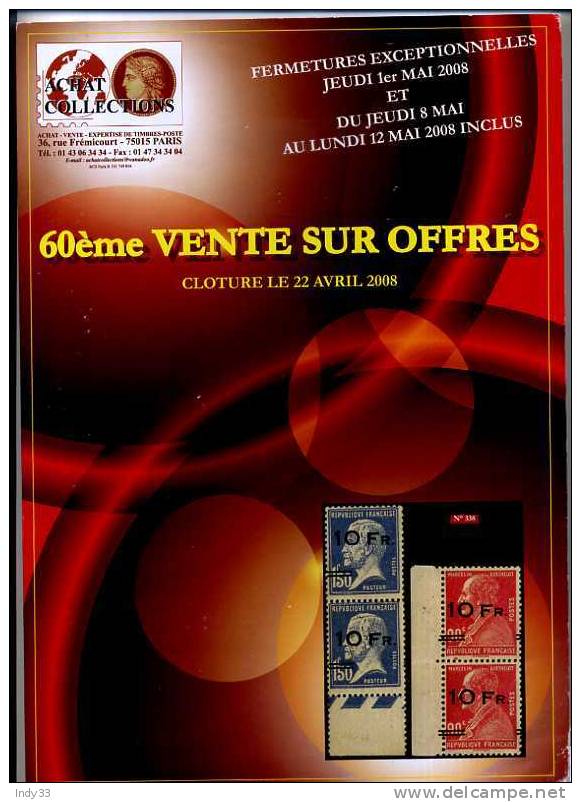 - CATALOGUE ACHAT COLLECTIONS 2008 - Catalogues For Auction Houses