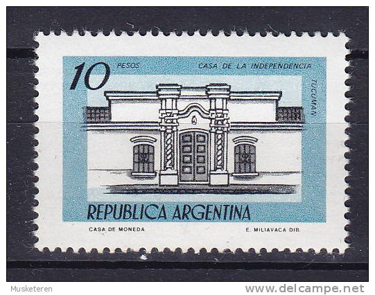 Argentina 1978 Mi. 1398 X   10 P Gebäude Building Haus Der Unabhängigkeit, Tucumán MH* - Nuovi