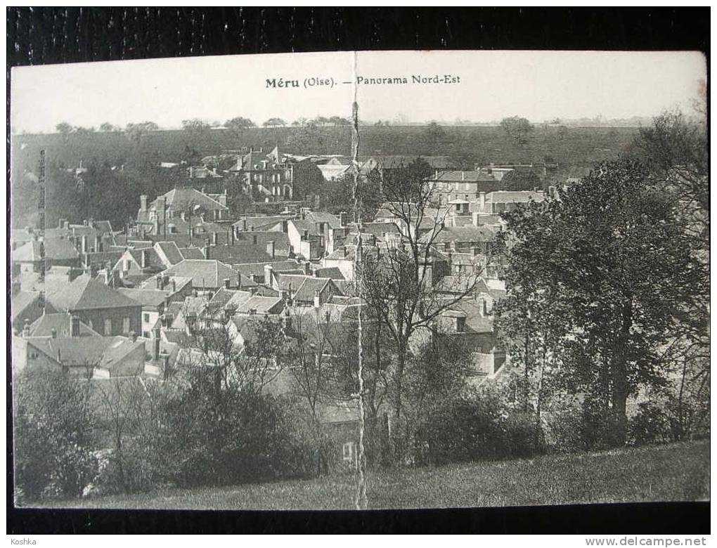 MERU - Panorama Nord Est - 1914 - Correspondance Militaire  - Lot 17 - Meru