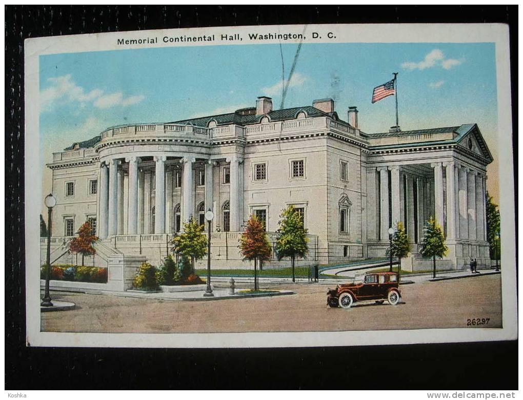 WASHINGTON DC - Memorial Continental Hall - 1932 - M  - Lot 17 - Washington DC