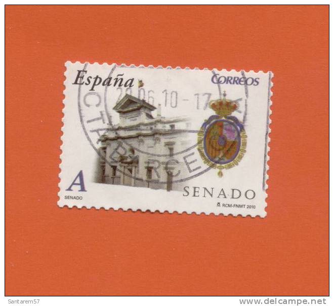 Timbre Oblitéré Used Stamp Selo Carimbado SENADO A SPAIN ESPANHA 2010 - Gebraucht