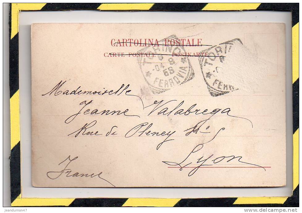 TYPE PRECURSEUR - TORINO. - . CASTELLO DEL VALENTINO. CIRCULEE EN 1904 - Castello Del Valentino