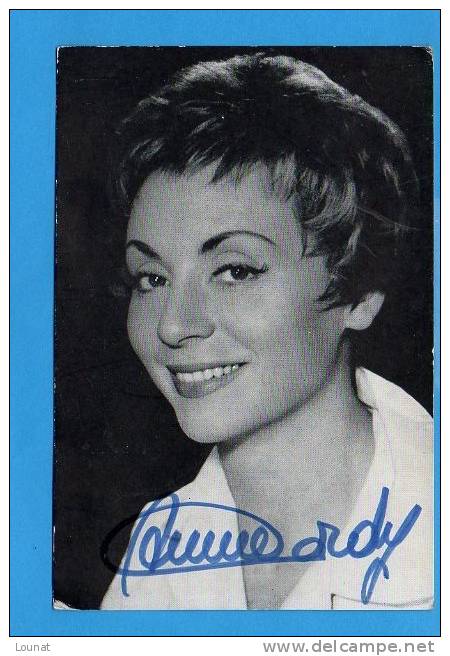 Annie CORDY  - Autographe - Dédicace - Chanteurs & Musiciens