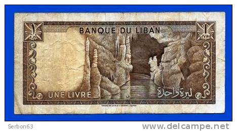 MONNAIE BILLET USAGE BANQUE DU LIBAN ASIE MERIDIONALE 1 LIVRE VENDU EN L'ETAT IMPRIMERIE THOMAS DE LA RUE & COMPANY.