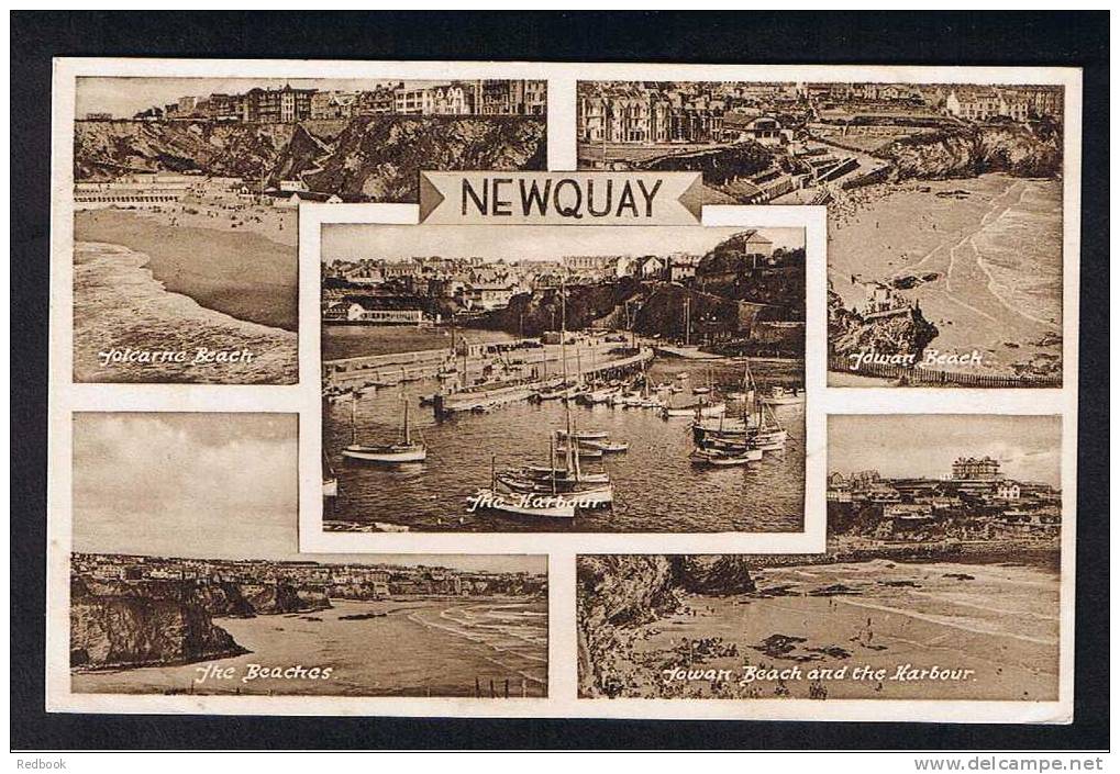 RB 680 - 1949 Multiview Postcard Newquay Cornwall - Newquay