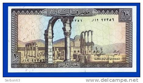 MONNAIE BILLET NEUF BANQUE DU LIBAN ASIE MERIDIONALE 10 LIVRES VENDU EN L'ETAT IMPRIMERIE THOMAS DE LA RUE & COMPANY. - Lebanon