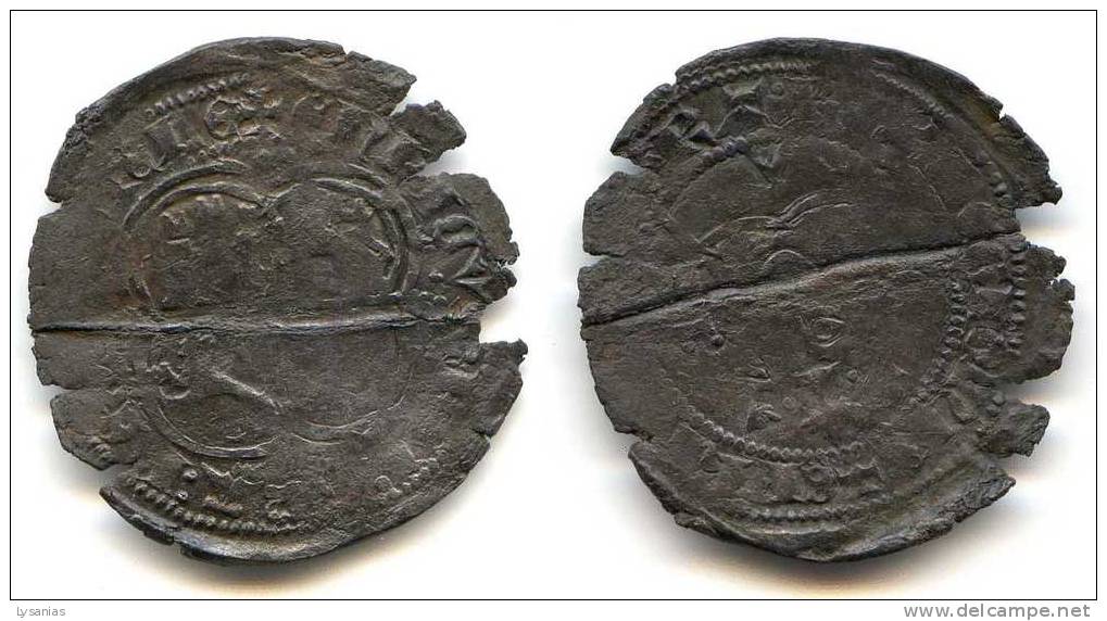 Real De Billon D'Henri II De Castille 1369-1373 - Monnaies Provinciales