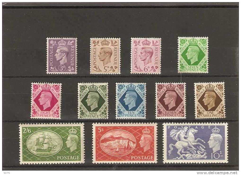 1951  2/6, 5, 10 Shillings + Tp Usage Courant Neufs ** - Unused Stamps