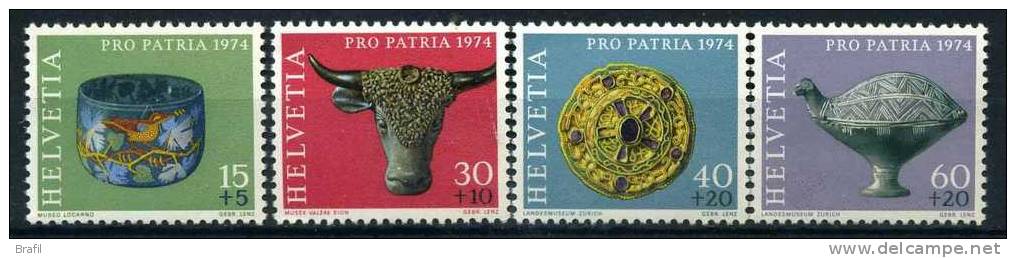 1974, Svizzera, Pro Patria  , Serie Completa Nuova (**) - Ongebruikt