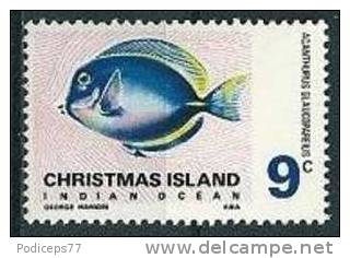 Weihnachtsinseln  1968  Fisch  9 C  Mi-Nr.27  Falz * / MH - Christmas Island