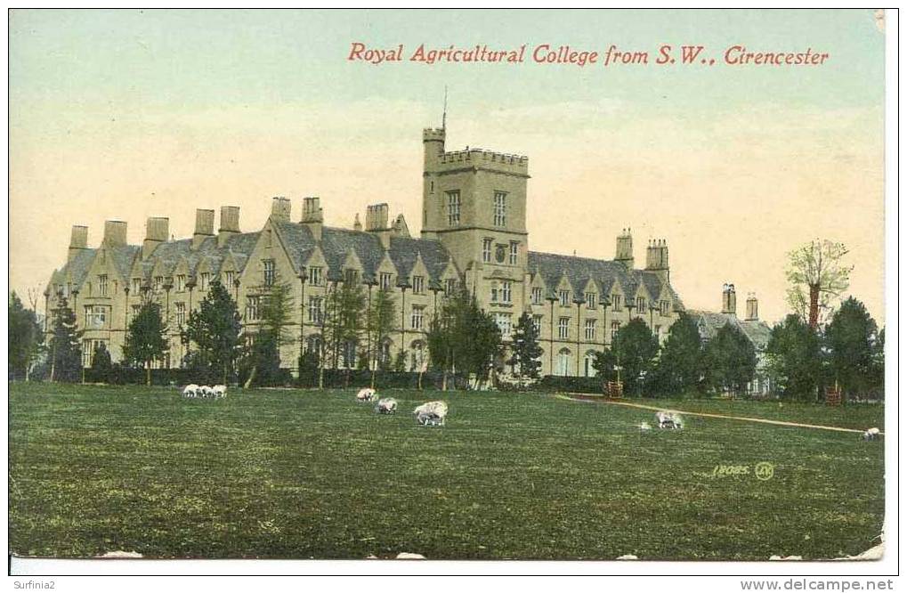 GLOS - CIRENCESTER - ROYAL AGRICULTURAL COLLEGE FROM SW 1915  Gl269 - Other & Unclassified