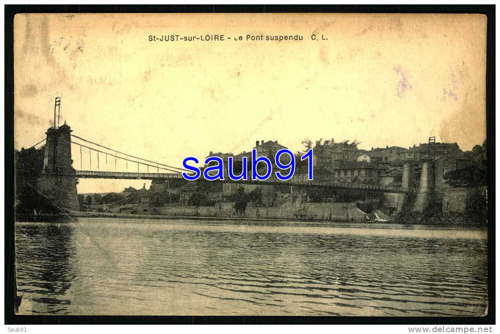Saint-Just-sur-Loire - Le Pont Suspendu --   Réf : 12819 - Saint Just Saint Rambert