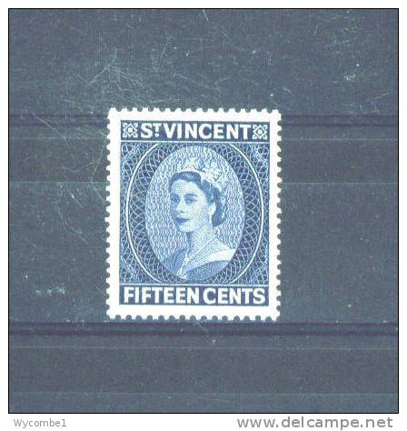 ST VINCENT - 1955  Elizabeth II  15c  MM - St.Vincent (...-1979)