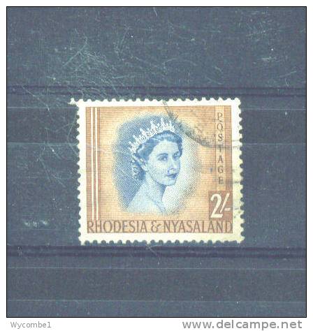 RHODESIA AND NYASALAND - 1954  Elizabeth II  2s  FU - Rhodesia & Nyasaland (1954-1963)