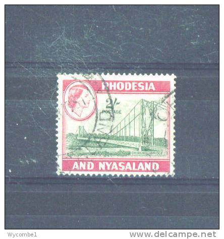 RHODESIA AND NYASALAND - 1959  Elizabeth II  2s  FU - Rhodesia & Nyasaland (1954-1963)