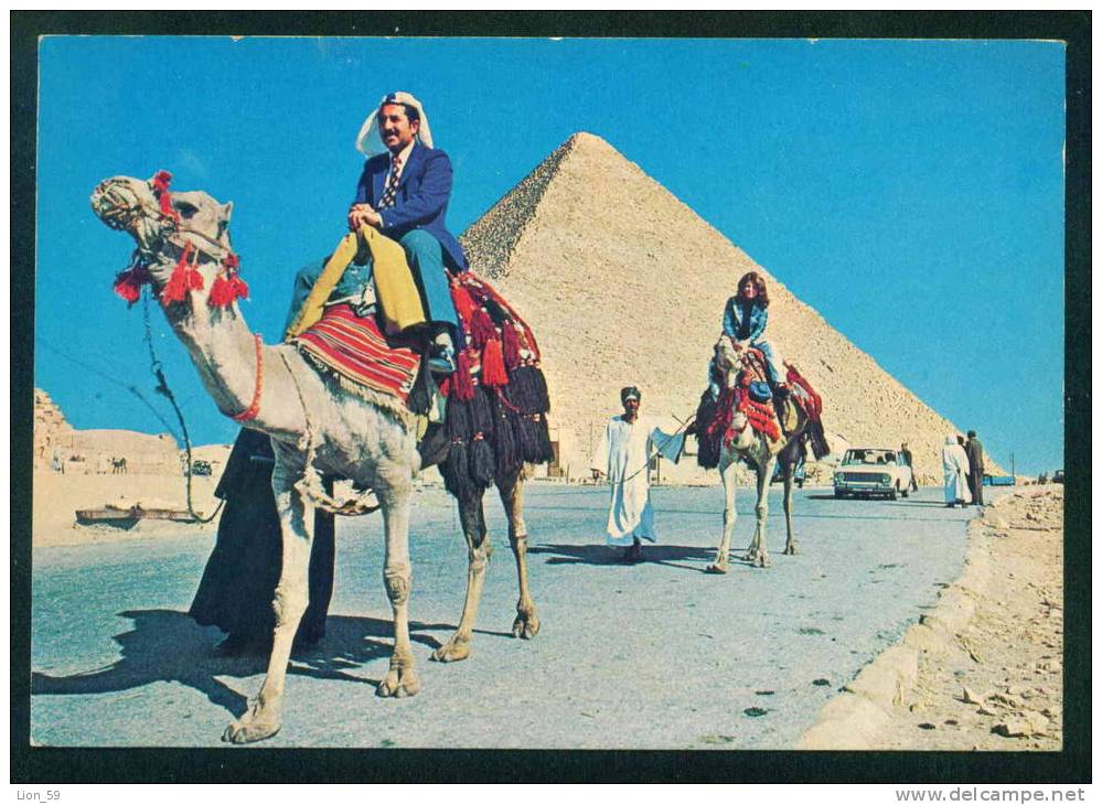 GIZA / Gizeh - THE BIGGEST PYRAMID - La Plus Grande Pyramide - CAMEL - Egypt Egypte Agypten Egitto Egipto 97080 - Piramiden