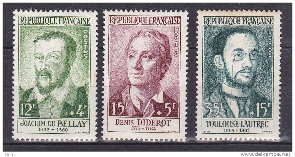 Petit Lot De Timbres Année 1958 Gomme D´origine Mais Avec Petit Défaut - Collezioni