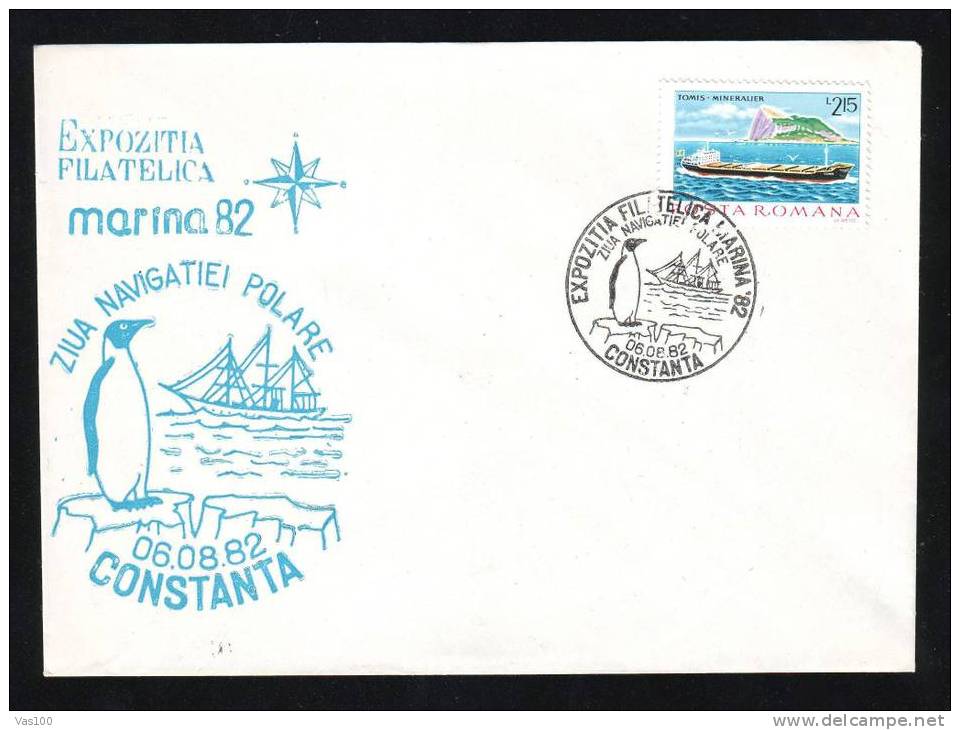 PINGOUINS PENGUIN ,1982 , Cancellation,cover POLAR  Antarctica. - Pingouins & Manchots