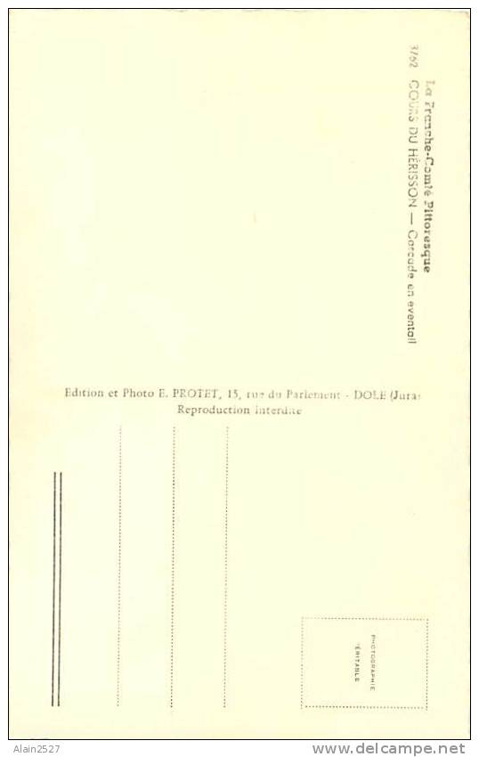 COURS Du HERISSON - Cascade En éventail (Ed. E. Protet, 3762) - Franche-Comté