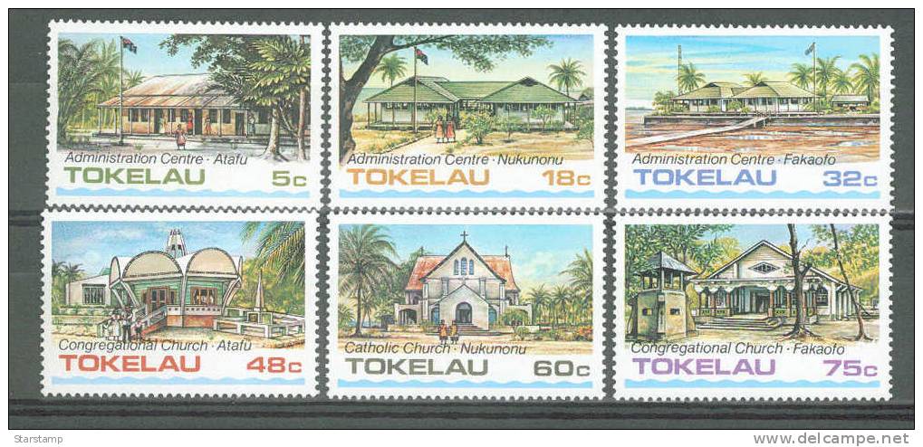 TOKELAU 1985 PUBLIC BUILDINGS & CHURCHES - Tokelau