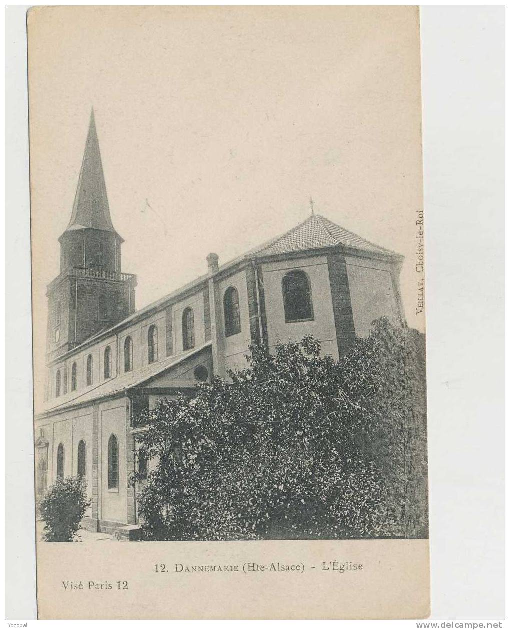 Cp , 68 , DANNEMARIE , L'Église - Dannemarie