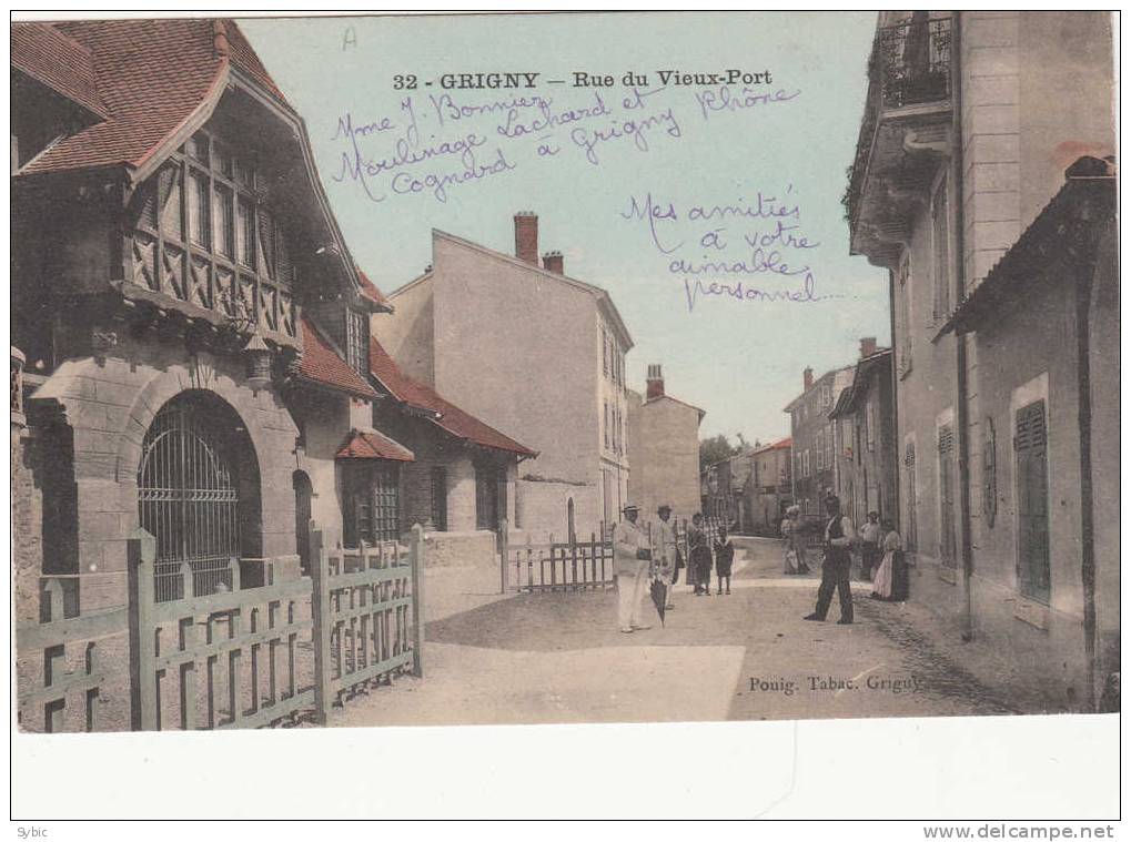 GRIGNY - Rue Du Vieux Port - 1909 - Grigny