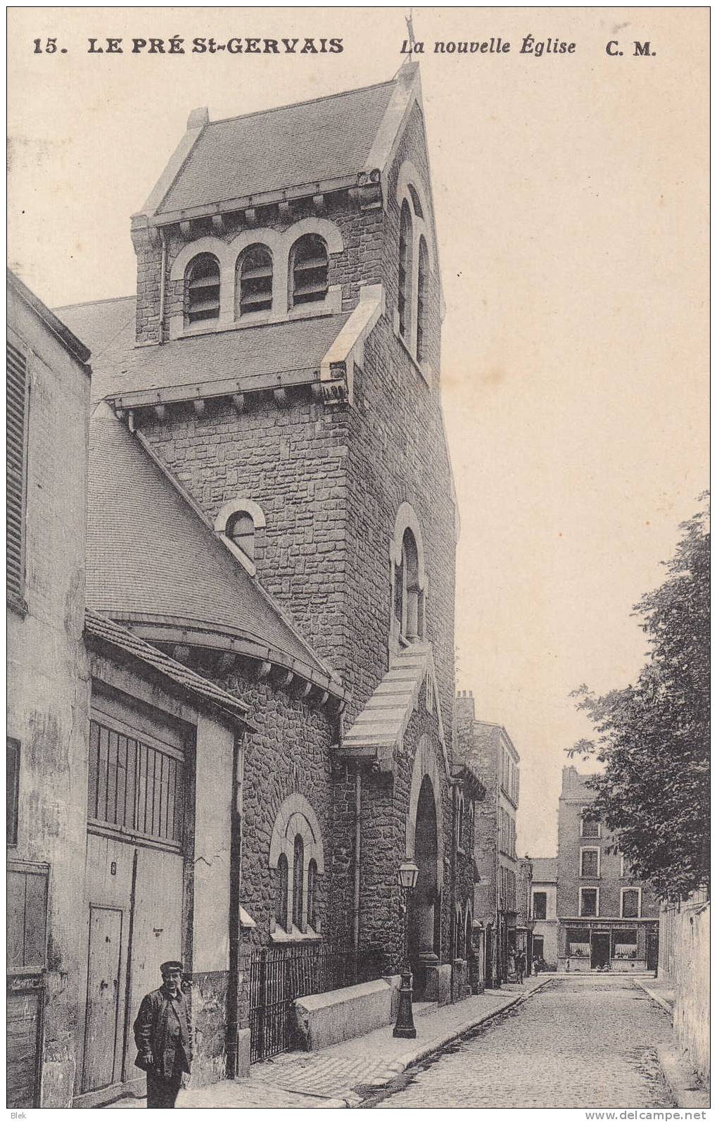 93. Seine Saint Denis :   Le Pré Saint Gervais .  La Nouvelle église . - Le Pre Saint Gervais