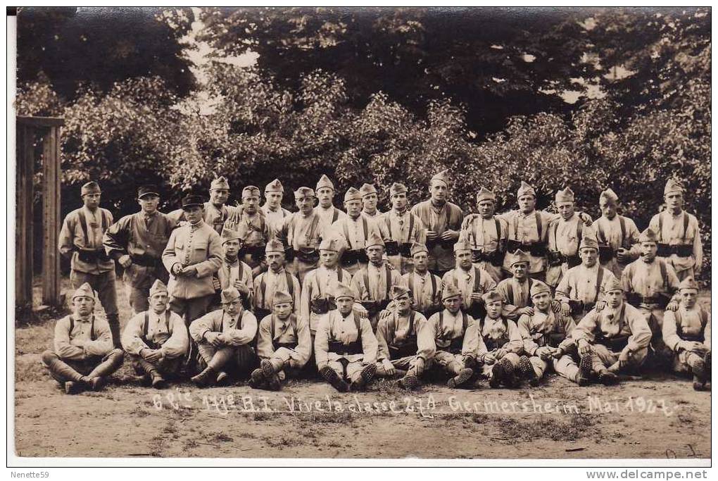 GERMERSHEIM - Soldats De La  6° Cie 171° Régiment Infanterie Français - Mai 1927 Occupation Française - Germersheim