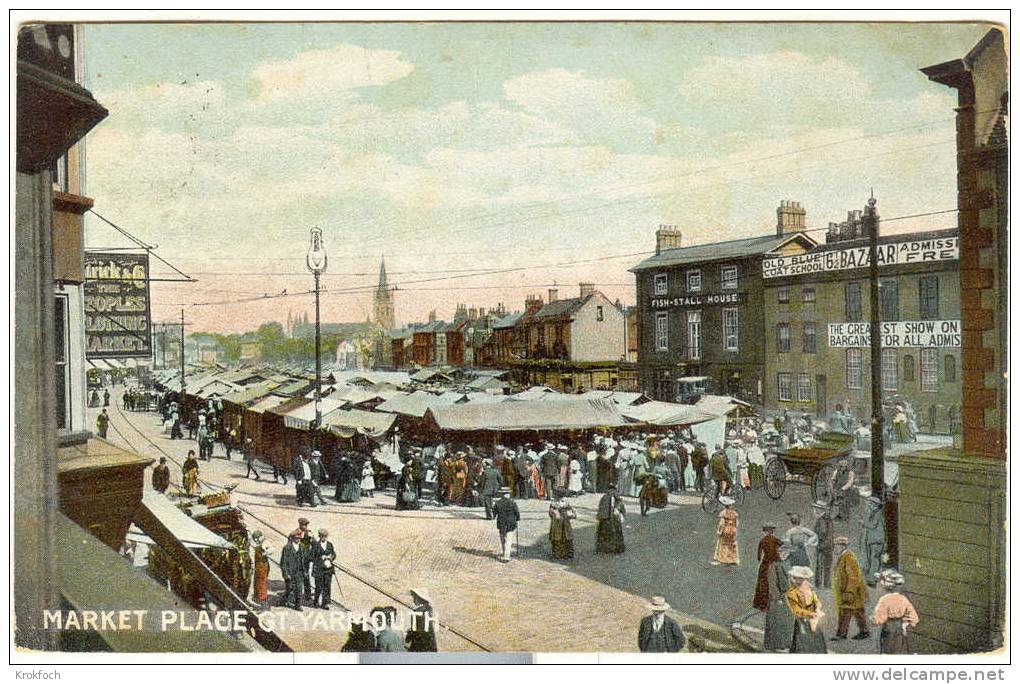 Great Yarmouth - Market Place 1910 - Great Yarmouth