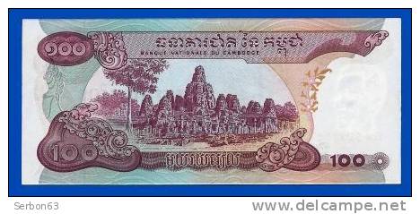 MONNAIE BILLET NEUF CAMBODGE ASIE DU SUD-EST 100 RIELS - PICK N° 15a - N° 927332 ANNEE 1973 BANQUE NATIONALE DU CAMBODGE