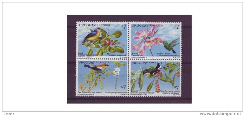 G103. Uruguay / Glittering-bellied Emerald / Picaflor Común / 1999 / Birds / Aves / Oiseaux - Colibris