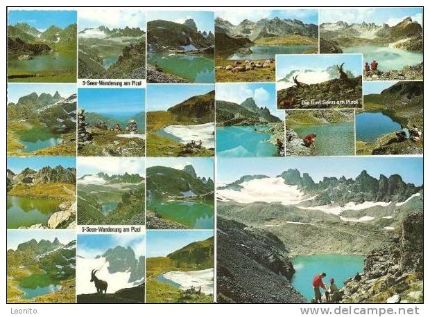 Pizol 5-Seen Wanderung 4 Ansichtskarten Ab 1969 - Andere & Zonder Classificatie