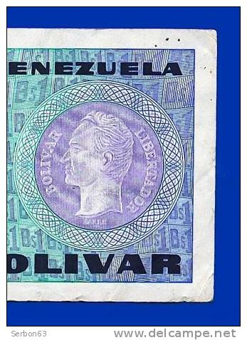 MONNAIE BILLET USAGE VENEZUELA AMERIQUE DU SUD 1 BOLIVAR N° A 83477830 ANNEE 5 OCTOBRE1989 BANCO CENTRAL DE VENEZUELA - Venezuela