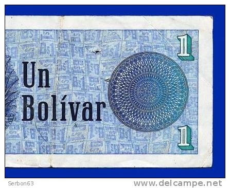 MONNAIE BILLET USAGE VENEZUELA AMERIQUE DU SUD 1 BOLIVAR N° A 83477830 ANNEE 5 OCTOBRE1989 BANCO CENTRAL DE VENEZUELA