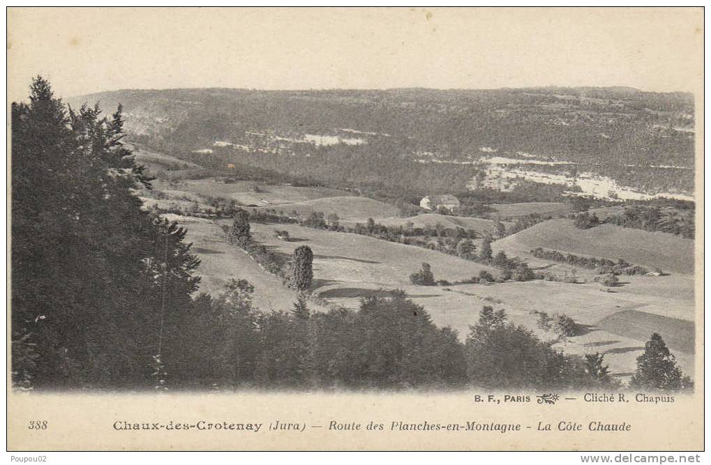 CHAUX DES CROTENAY  Route Des Planches En Montagne La Cote Chaude - Otros & Sin Clasificación