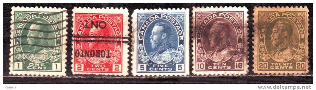 Canada 1903  A34 89-94 - Used Stamps