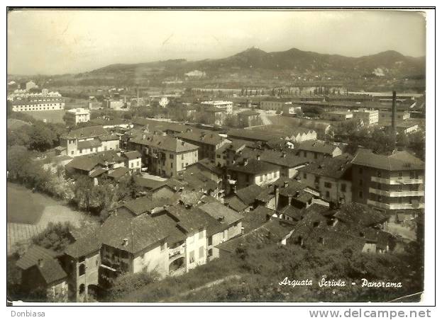 Arquata Scrivia (Alessandria): Panorama. Cartolina B/n Viaggiata 1957 - Alessandria