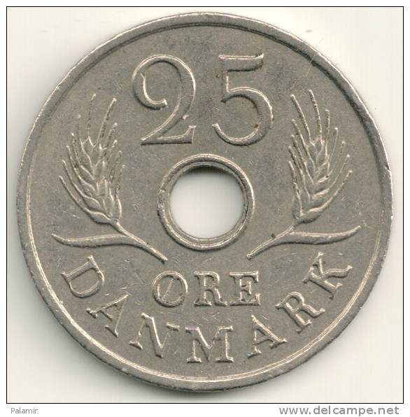 Danimarca, Denmark, Dänemark, Dinamarca   25 øre 1967  C   KM# 855.1 - Denmark