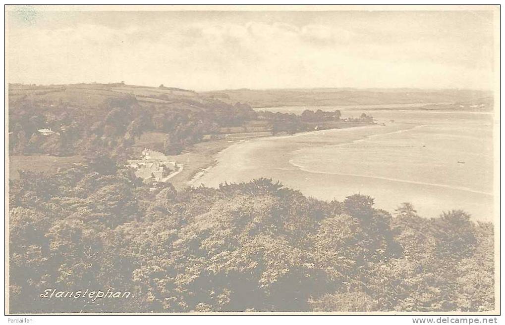 PAYS DE GALLES.  LLANSTEPHAN.  BEAU PLAN. - Carmarthenshire