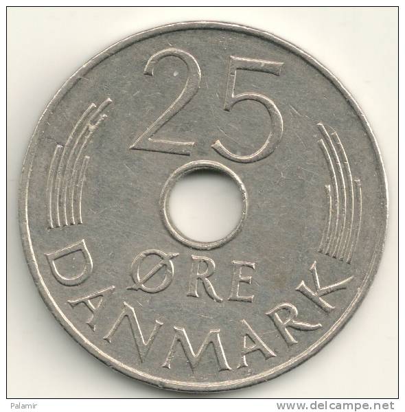 Danimarca, Denmark, Dänemark, Dinamarca   25 øre  1975  S   KM# 861.1 - Denmark