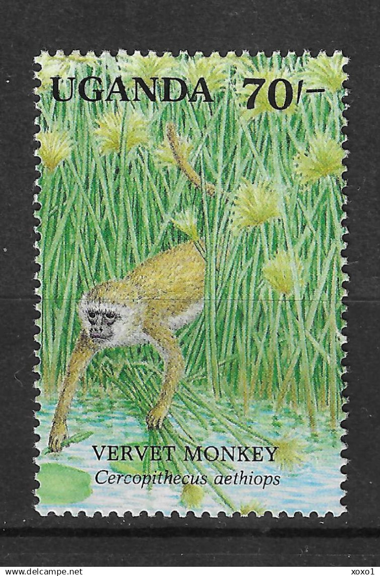 Uganda 1991 MiNr. 861 Animals Grivet,  African Green Monkey 1v MNH**  1,20 € - Affen