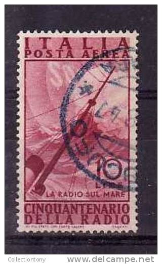 1947 - POSTA AEREA - RADIO - USATO - N.137 - VAL. CAT. 0.25€ - Poste Aérienne