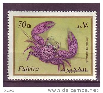 Fujeira 1972 MARINE LIFE CRUSTACEANS 1v MNH** - Crostacei